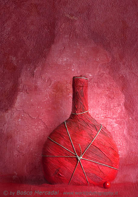 Botella roja